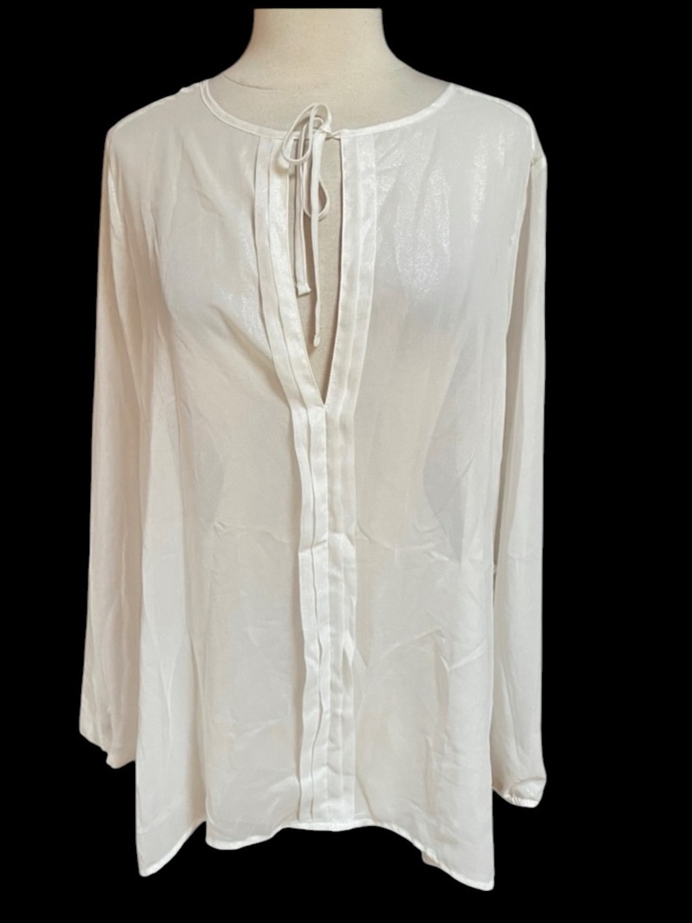 NWT Mudd Shimmery‎ Semi-Sheer Blouse